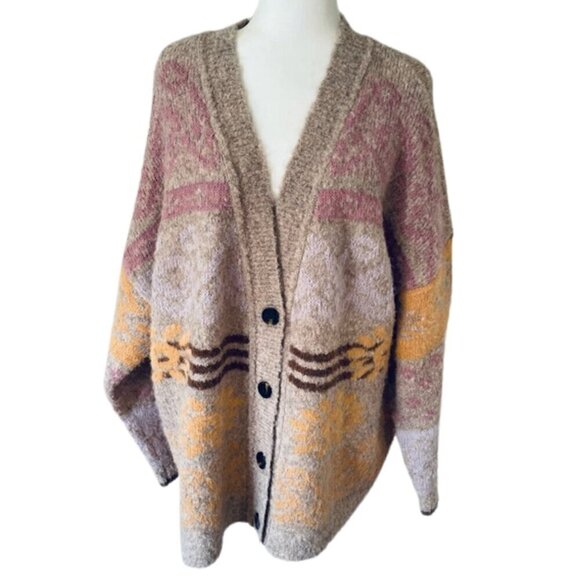 NWT Arizona Jean Co. Women's Oversized Wool Blend Cardigan - Size L 🌟 - Picture 1 of 15